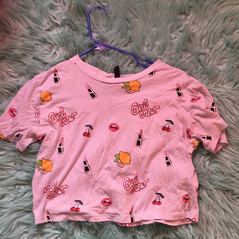 A colorful summery crop top